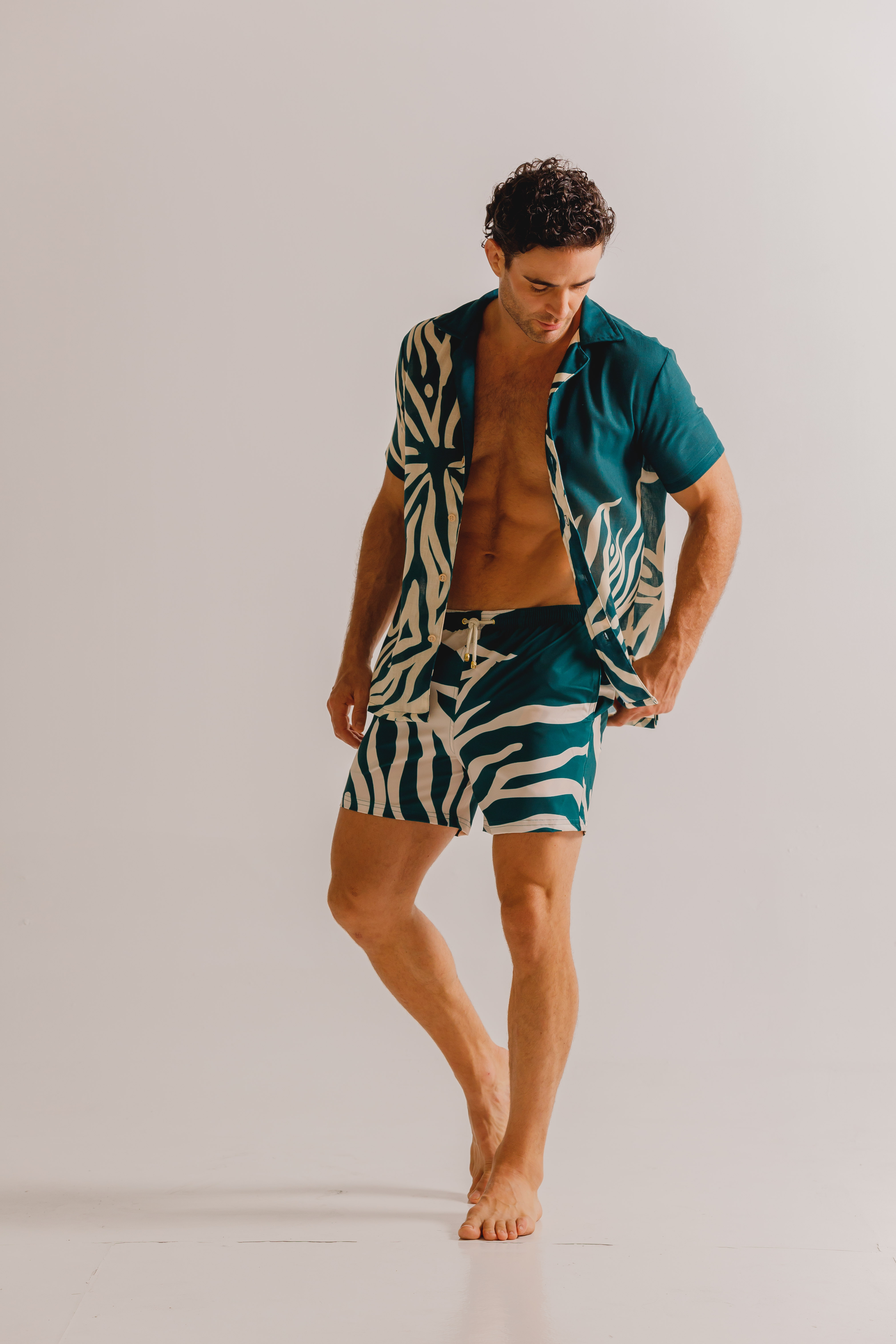 Camisa Hombre Coral Verde – foto 5